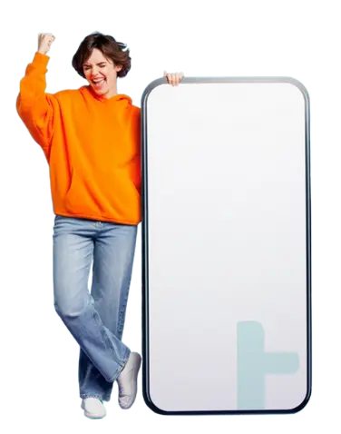 Chica con celular - Tariflix